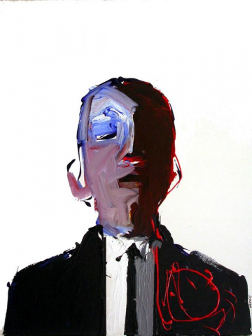 Con corbata -100x81cm - Acrílico Lienzo -2005