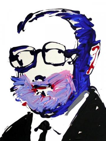 Con gafas -100x81cm - Acrílico Lienzo -2006