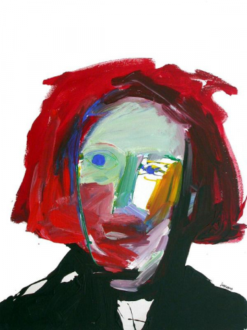 Con pelo rojo -100x81cm - Acrílico Lienzo -2006