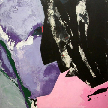 El beso -120x120cm - Mixta Lienzo - 2009