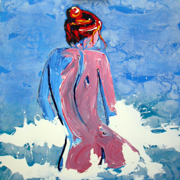 El baño -100x100cm - Acrílico Lienzo - 2015