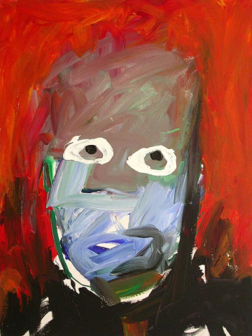 Fondo rojo -100x81cm - Acrílico Lienzo -2006