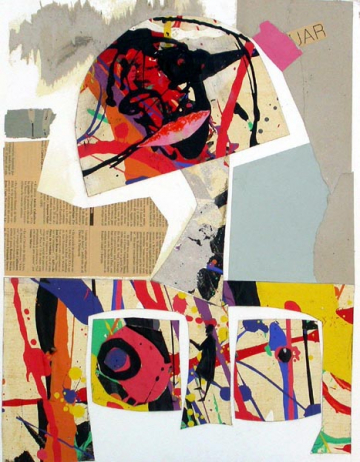 Lu en collage - 41x52 - Mixta Cartón -2008