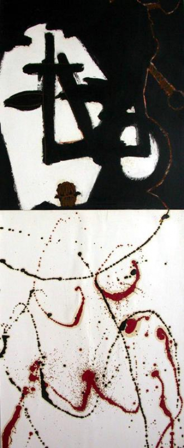 Mestizo desecho2 -195x100cm - Mixta Lienzo - 2009