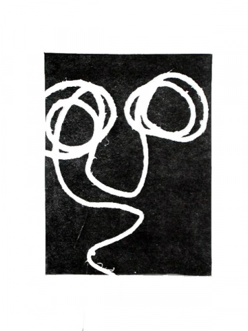 Monotipo2: Sin titulo - 2009 - Soporte 32x23cm - Plancha 16x12cm - Papel 250gr. Canson Guarro - VENDIDO