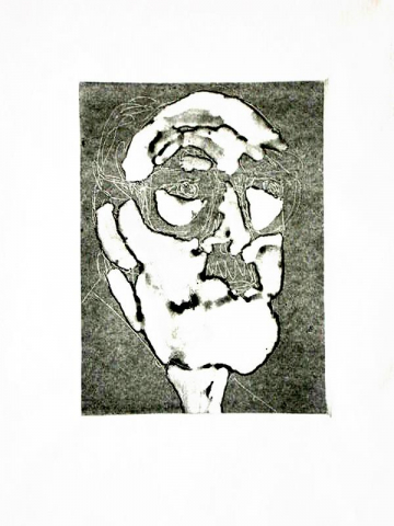 Monotipo22: Sin titulo - 2009 - Soporte 32x23cm - Plancha 16x12cm - Papel 250gr. Canson Guarro.