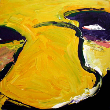 Nariz amarilla -120x120cm - Acrílico Lienzo -2009