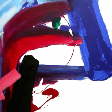 Nariz azul -120x120cm - Acrílico Lienzo - 2009