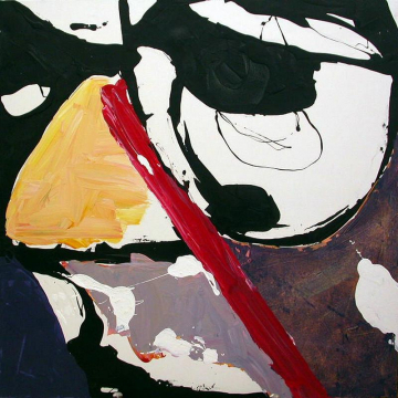 Nariz con gafas -130x130cm - Acrílico Lienzo - 2009