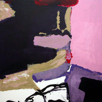 Nariz roja - 120x120cm - Acrílico Lienzo - 2009