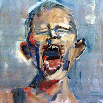 Mi grito - 43x40cm - Óleo Tabla -1999