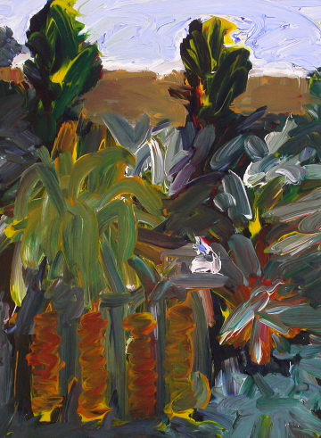 El jardín - 61x46cm - Óleo Lienzo - 2000