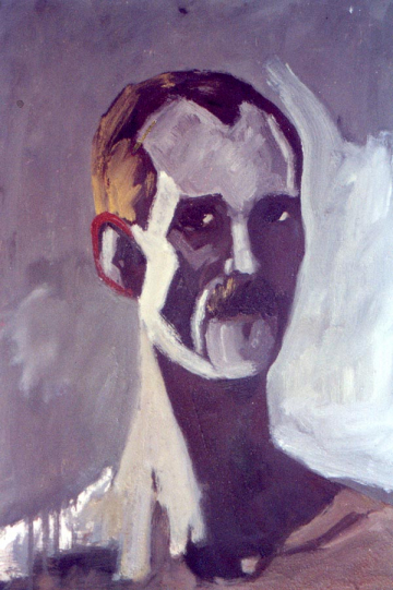 Autoretrato- 60x60cm- Óleo Tabla - 1999