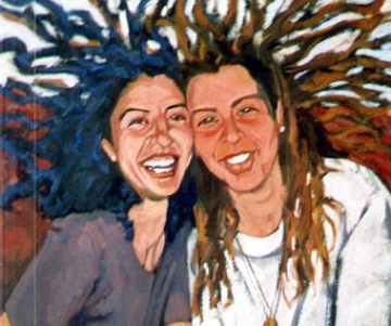 Lidi y Noe - 100x100cm - Óleo Lienzo - 2000 - VENDIDO