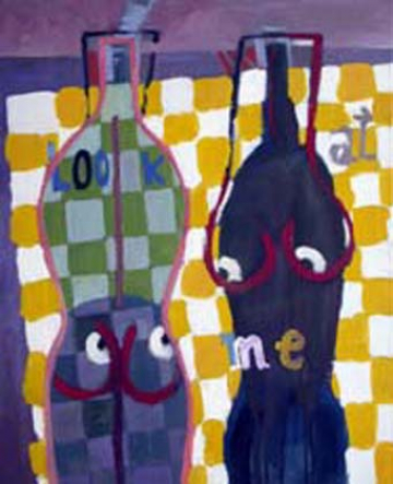 Look at me - 50x61 - Óleo Lienzo - 2002