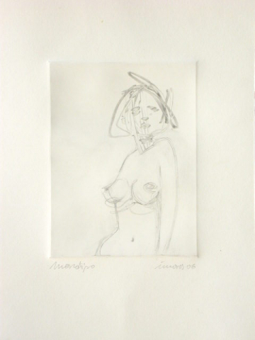 Monotipo48: Sin titulo - 2006 - Soporte 32x23cm - Plancha 16x12cm - Papel 250gr. Canson Guarro - VENDIDO