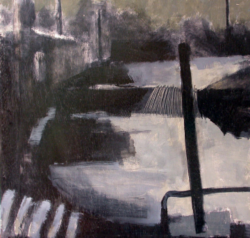 Nocturno1 -61x61cm -Óleo Tabla -1998